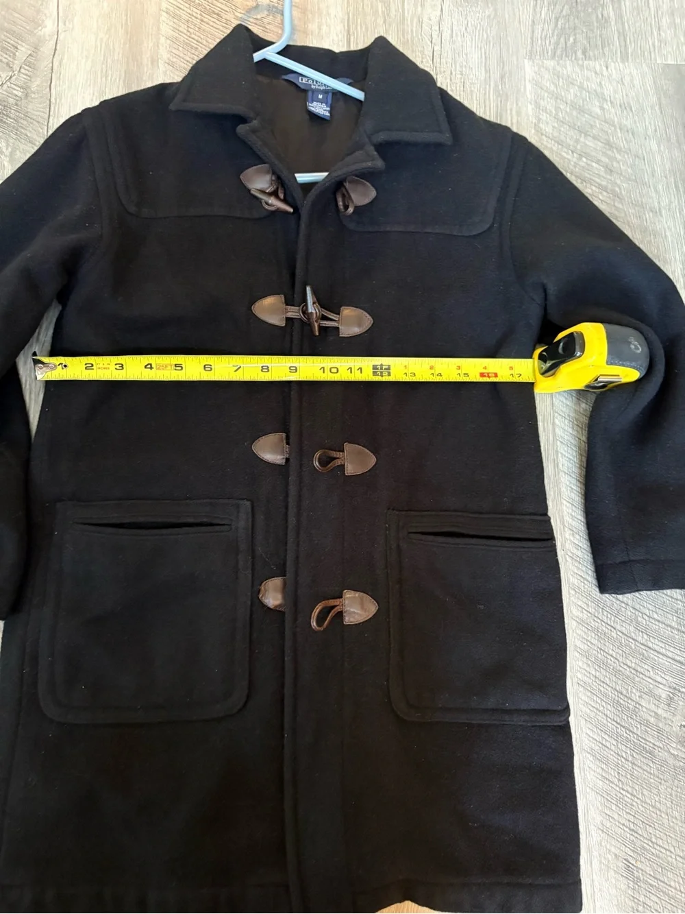 LAUREN Ralph Lauren youth Black Wool Toggle Coat